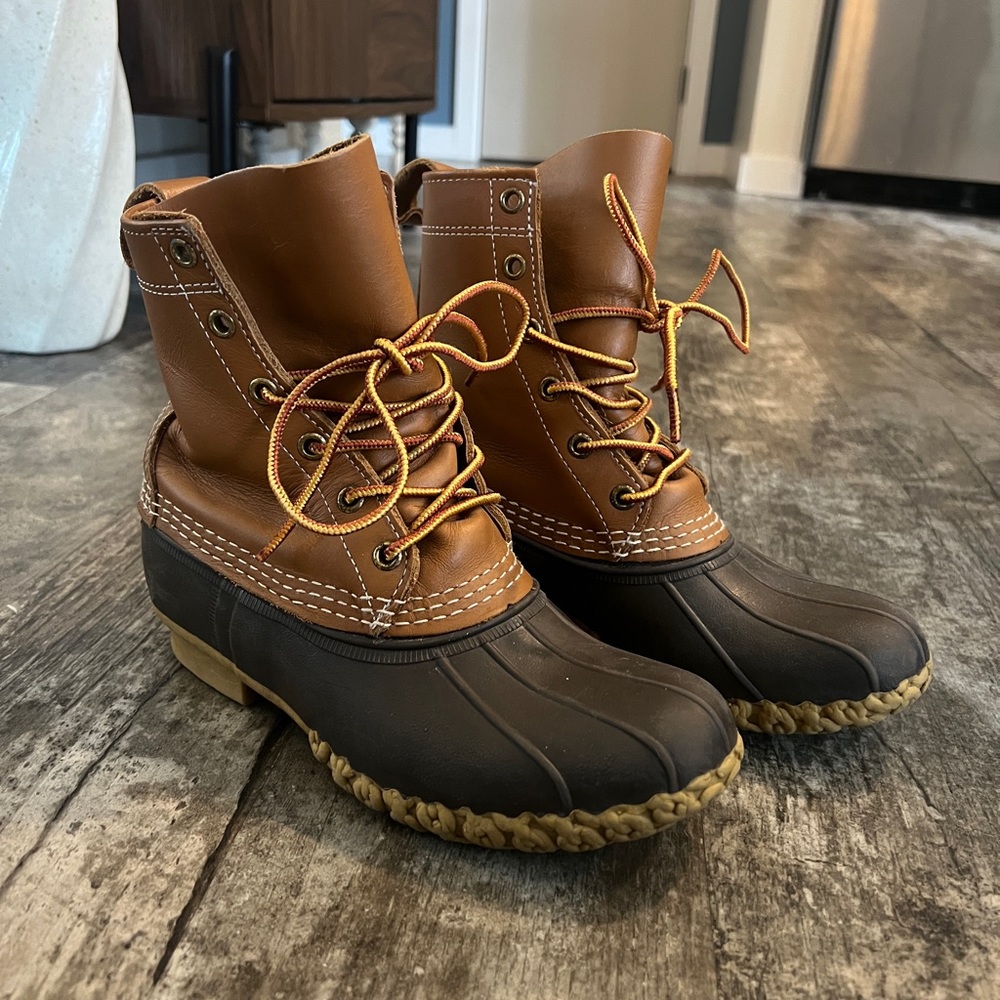 LL Bean Boots 8” Brown Womens